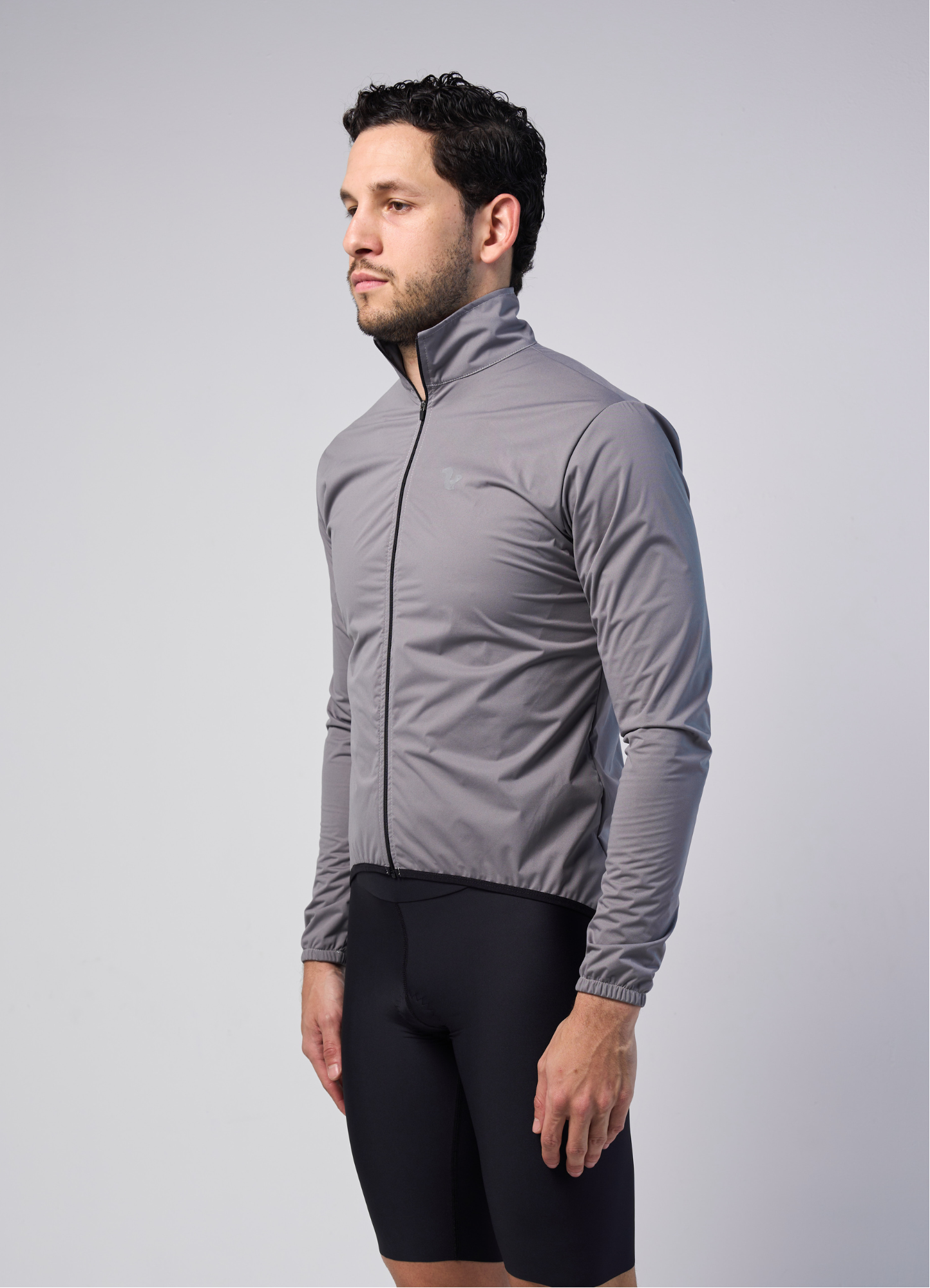 Chamarra Impermeable Gris Claro - Hombre - vista alternativa