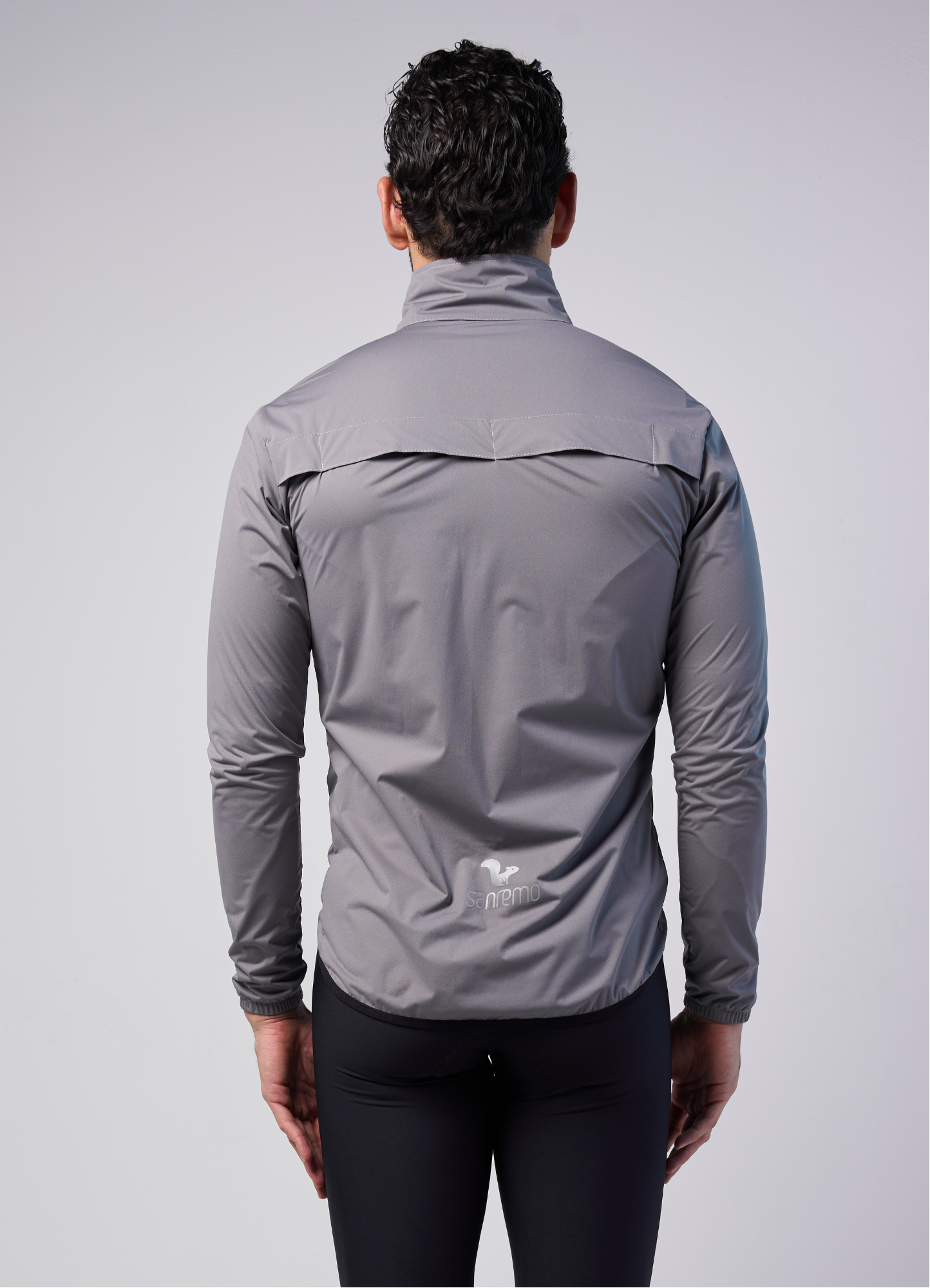 Chamarra Impermeable Gris Claro - Hombre - 5