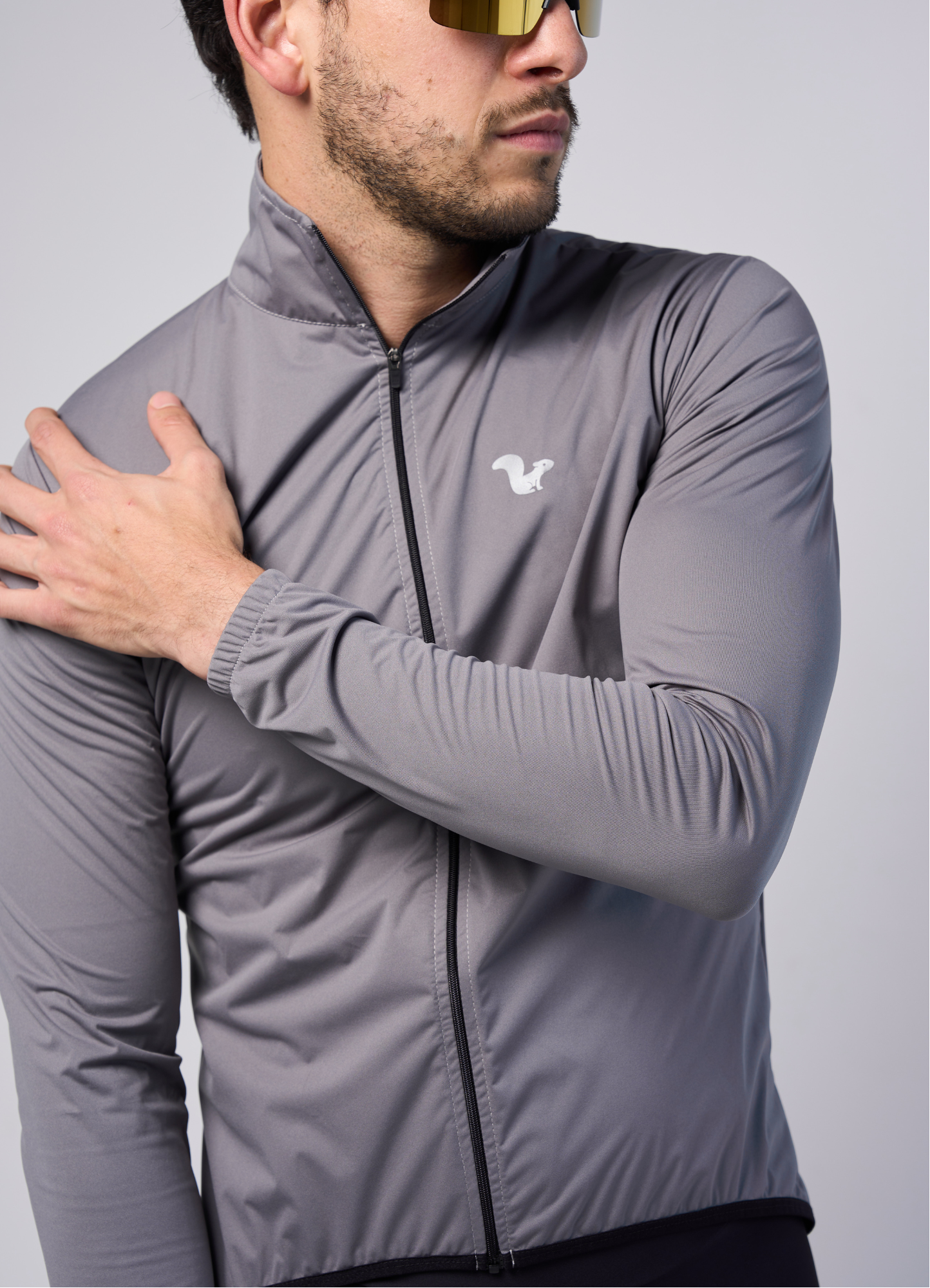 Chamarra Impermeable Gris Claro - Hombre - 3