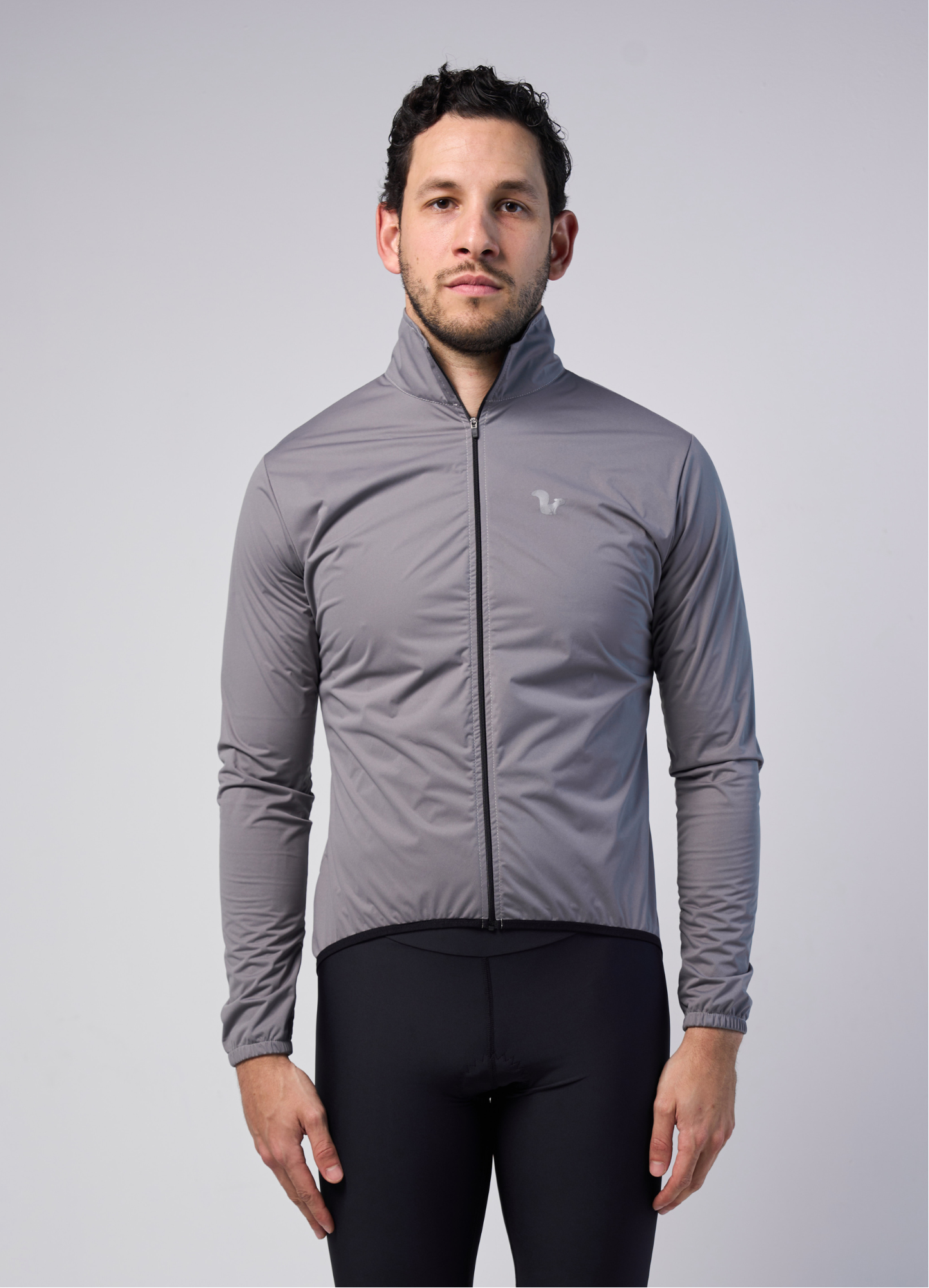 Chamarra Impermeable Gris Claro - Hombre - 4