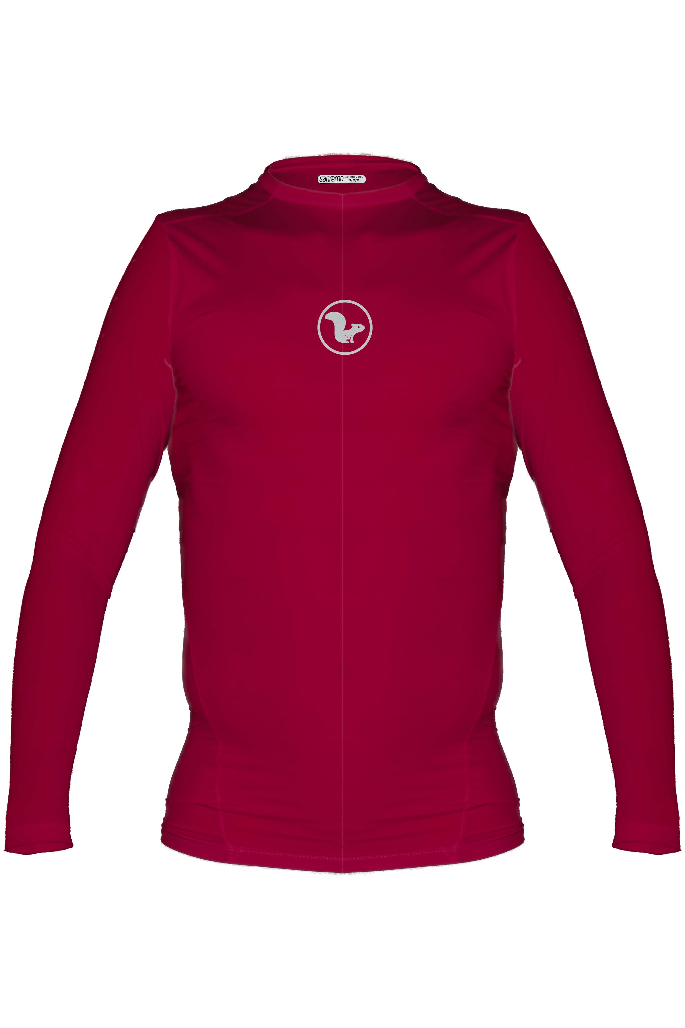 Base Layer Manga Larga - Hombre -Burgundy