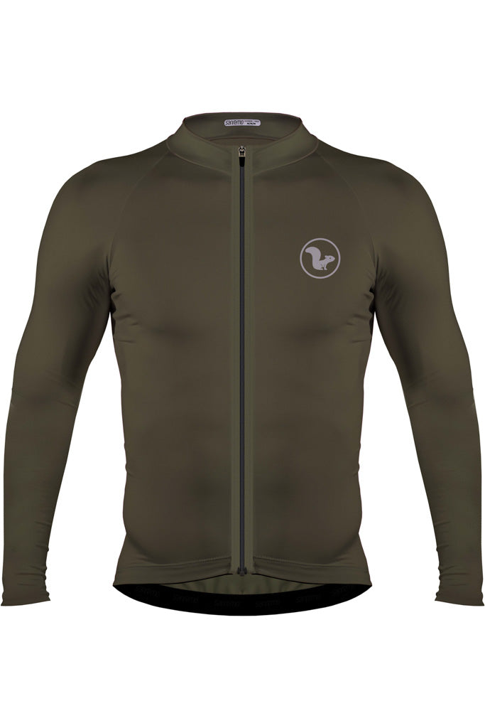 Jersey Basic Manga Larga - Hombre - Verde Militar - 4