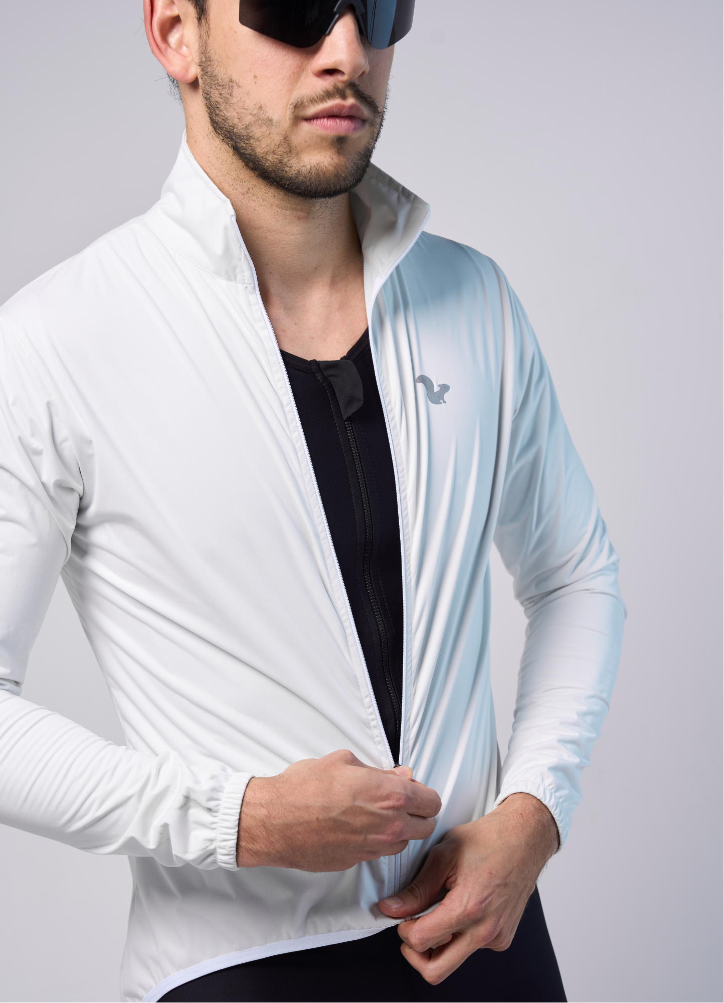 Chamarra Impermeable Blanco - Hombre - 5