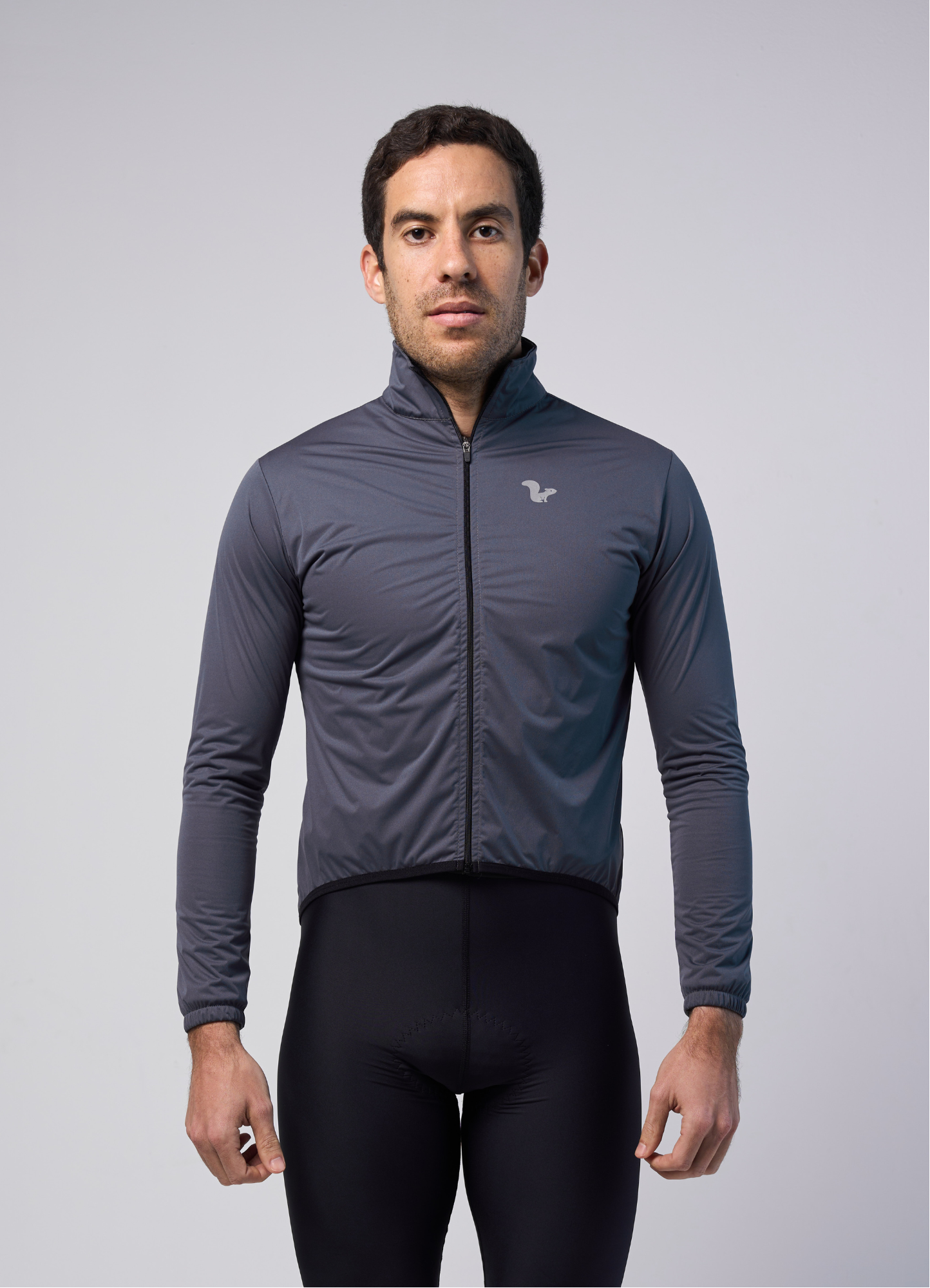 Chamarra Impermeable Gris Oxford - Hombre - vista alternativa