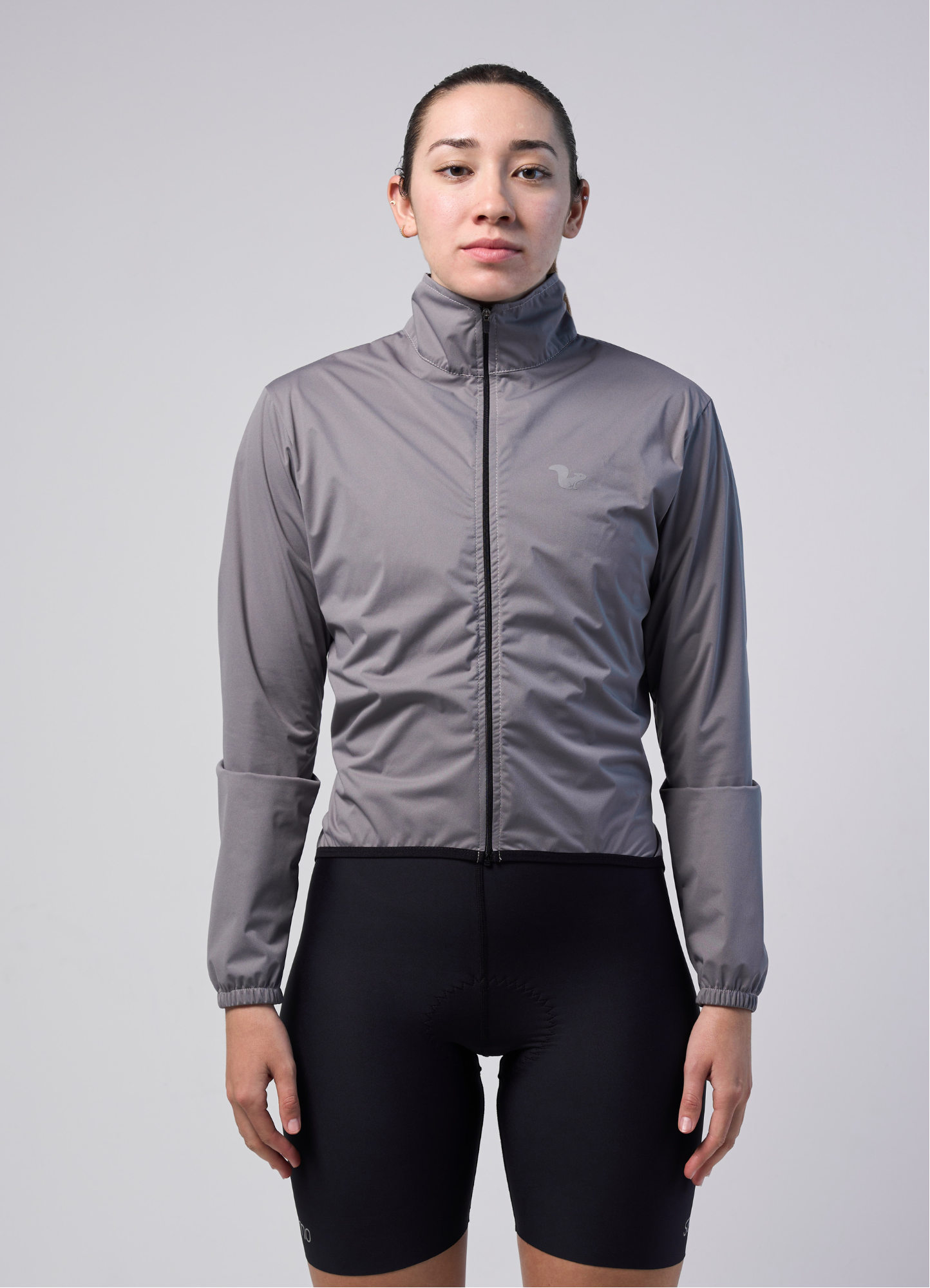 Chamarra Impermeable Gris Claro - Mujer - 3