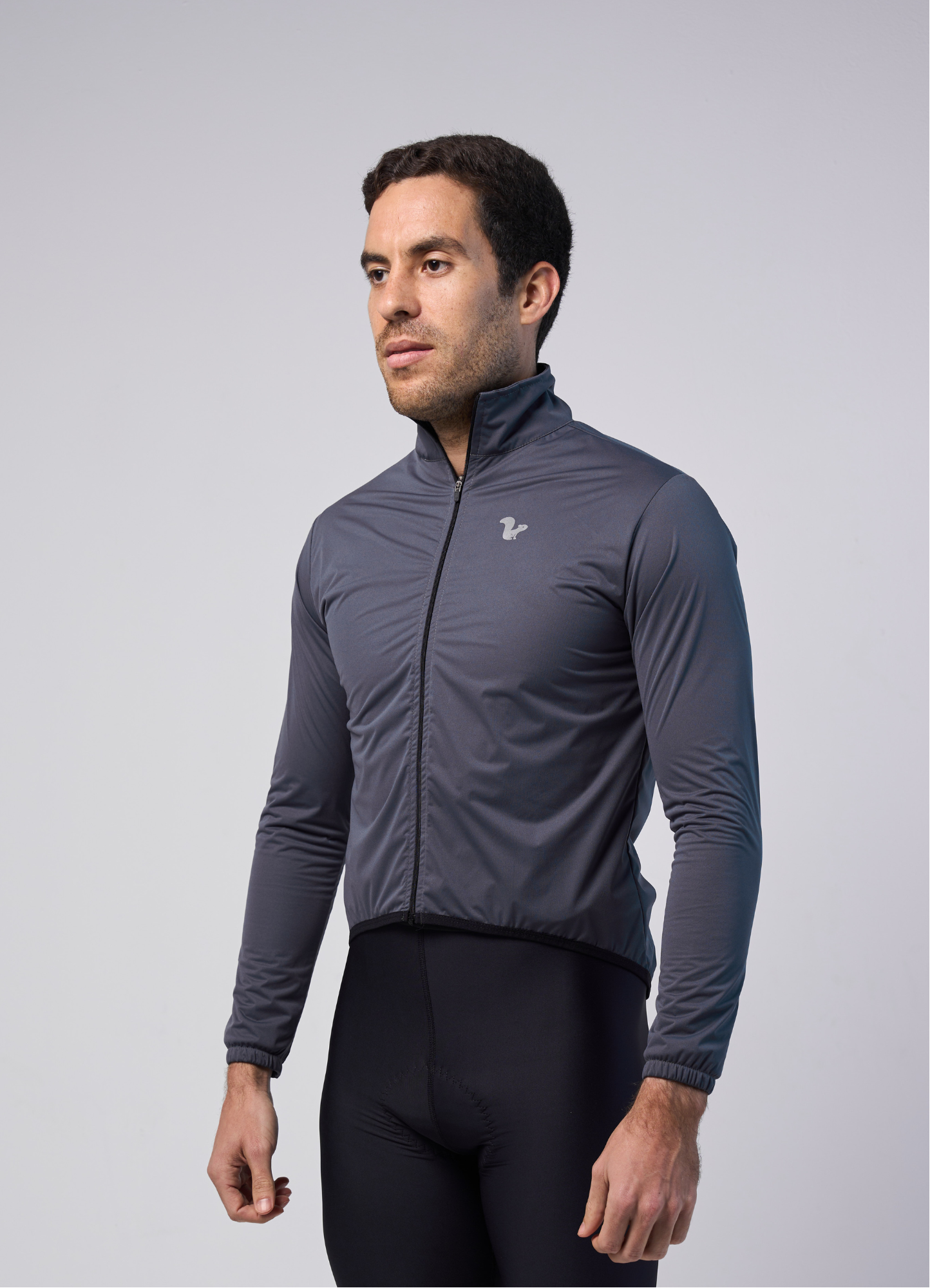 Chamarra Impermeable Gris Oxford - Hombre - 3
