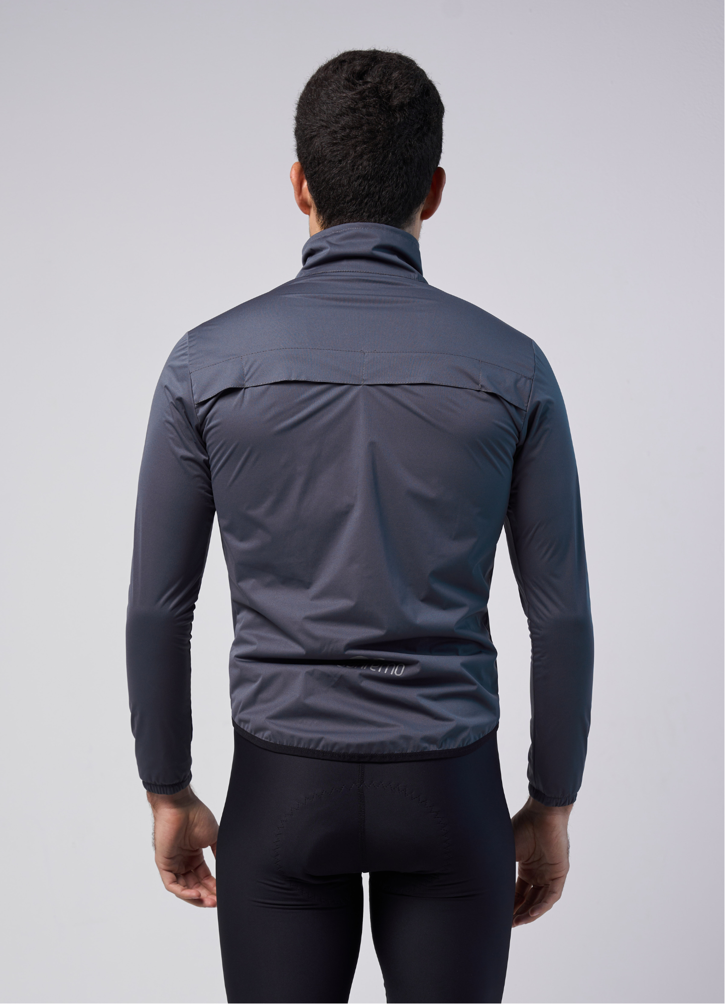 Chamarra Impermeable Gris Oxford - Hombre - 4