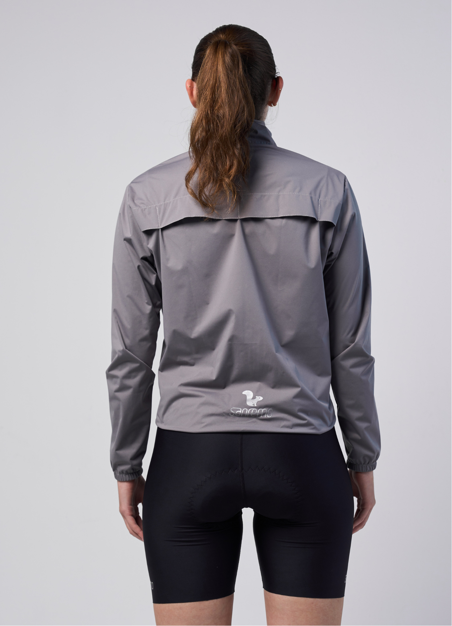 Chamarra Impermeable Gris Claro - Mujer - 5