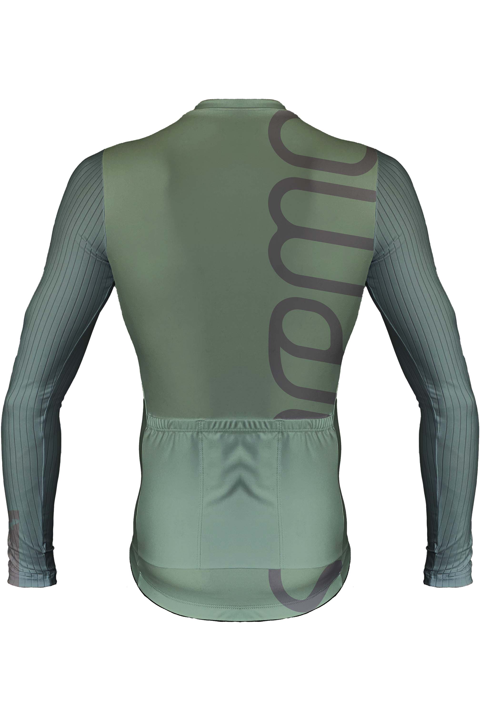 Jersey Corsa Manga Larga Oliva - Hombre - 5