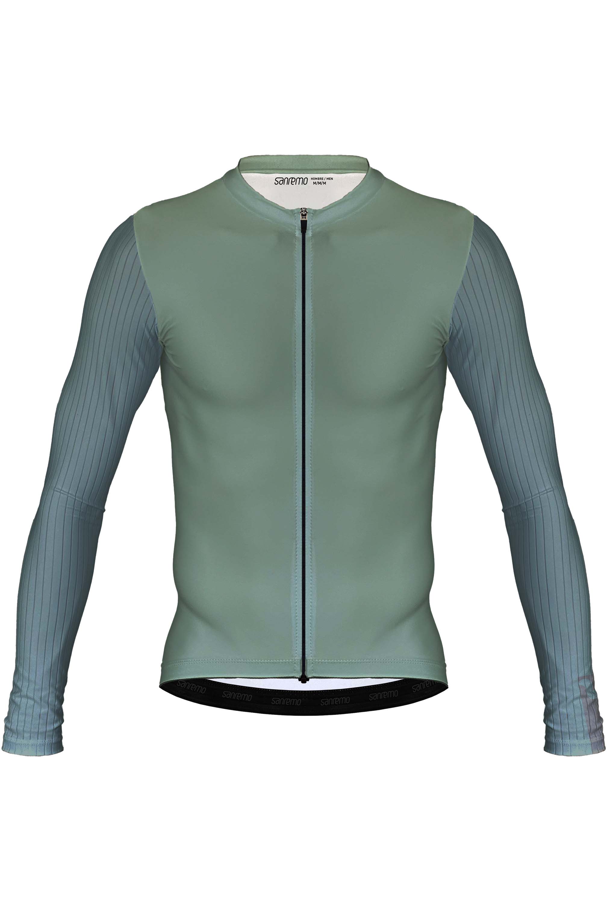 Jersey Corsa Manga Larga Oliva - Hombre - 4