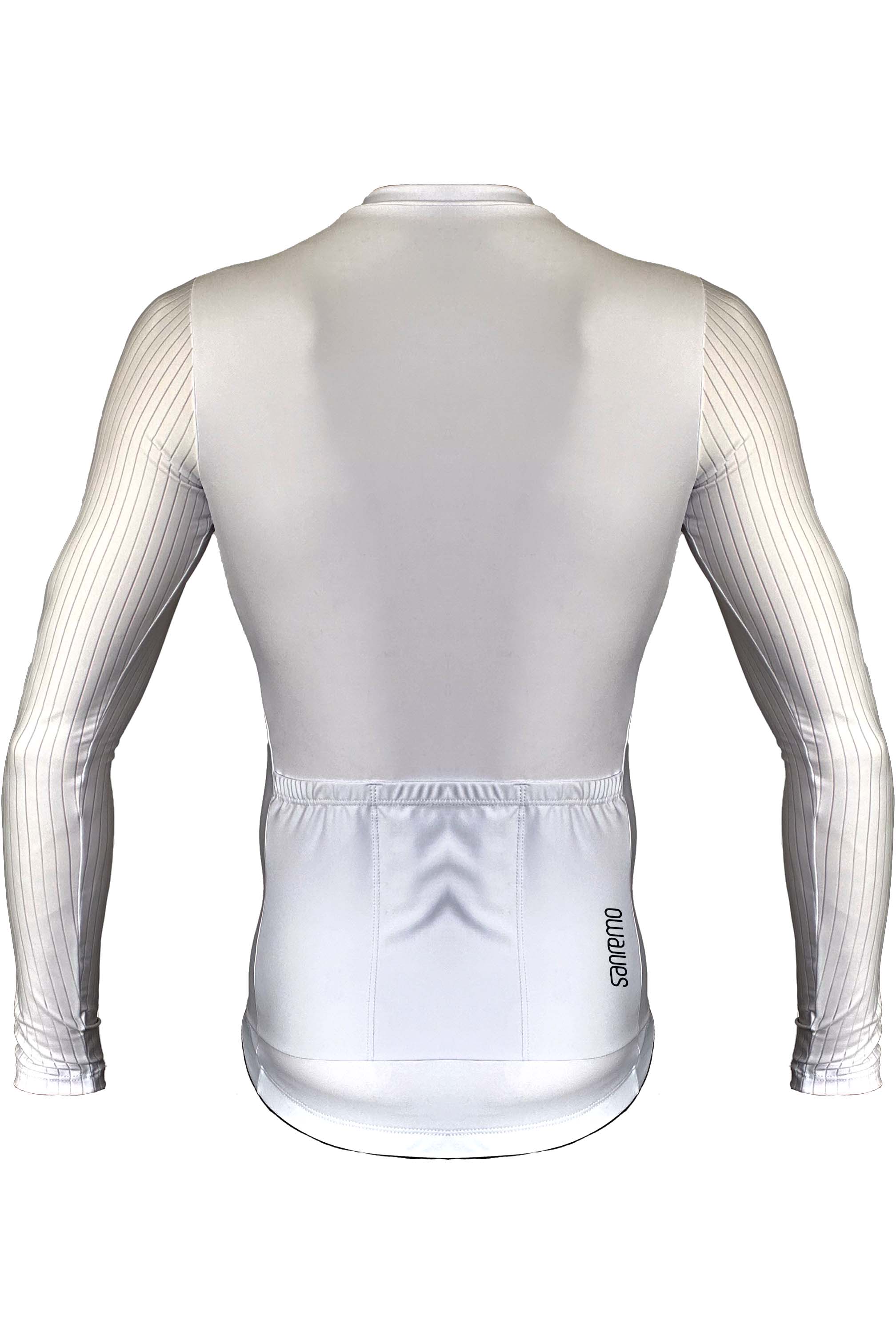Jersey Corsa Manga Larga Blanco- Hombre - 5