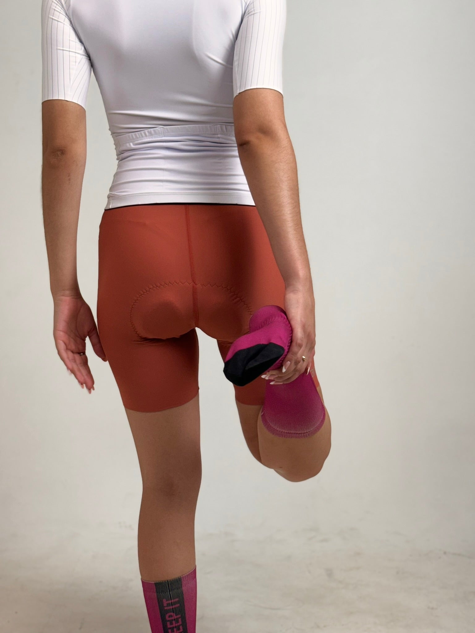 Bib Short Strade Terracota - Mujer - 3