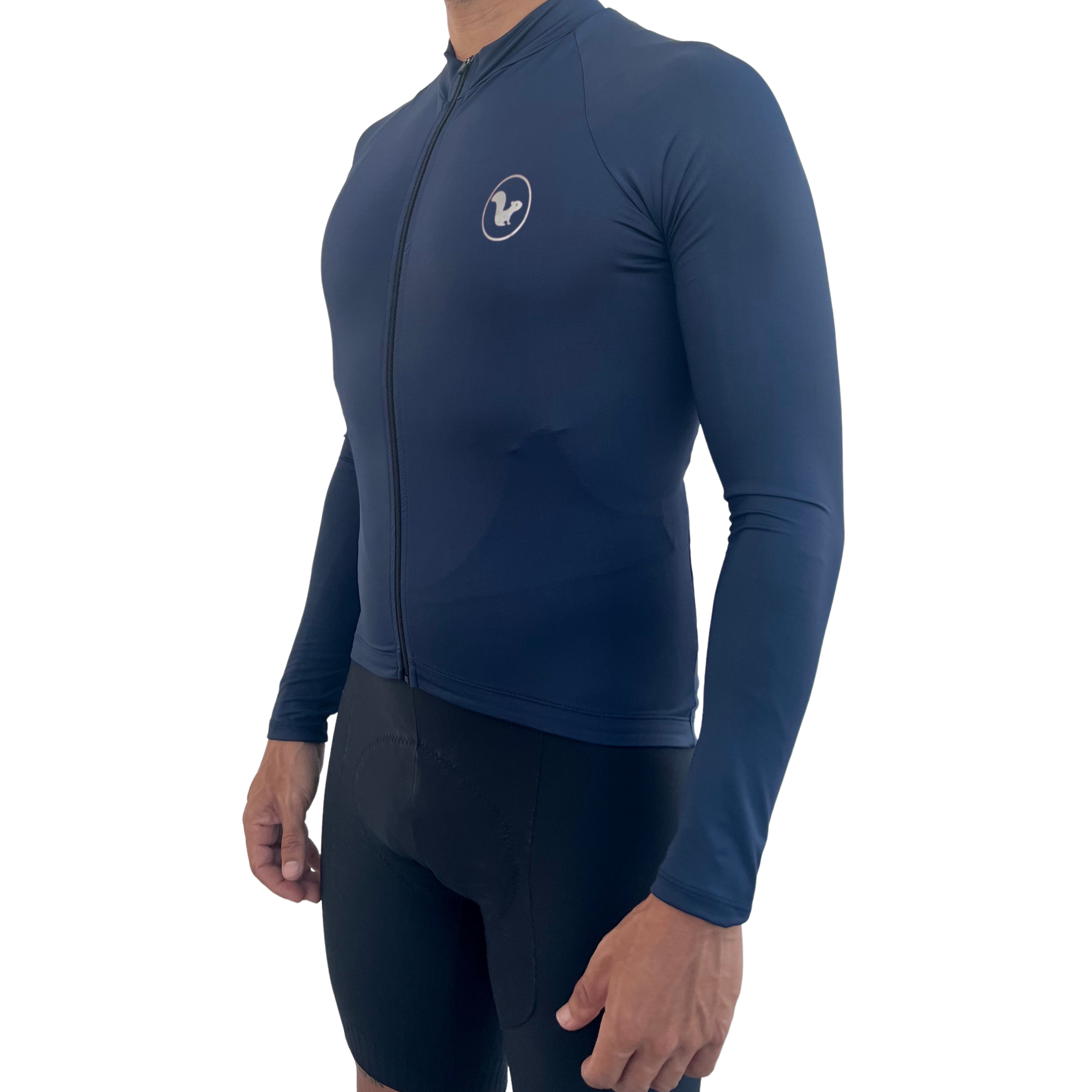 Jersey Basic Manga Larga - Hombre - Azul Navy - vista alternativa