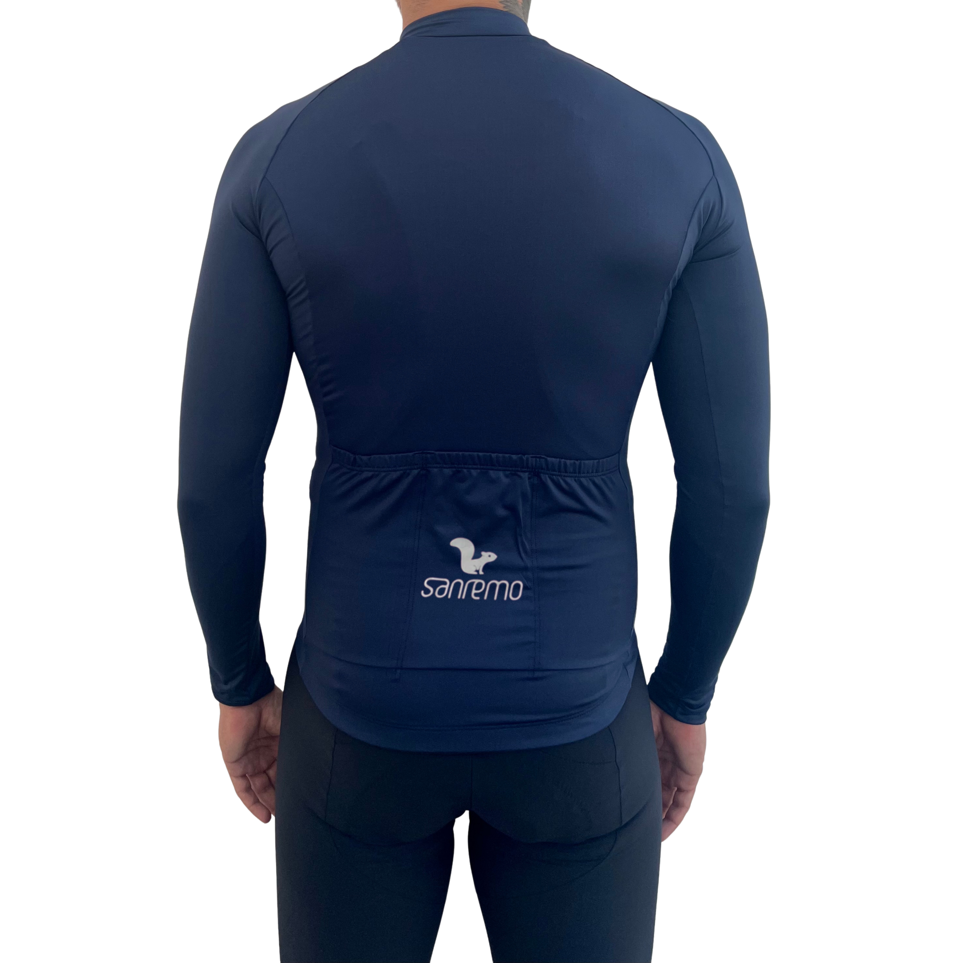 Jersey Basic Manga Larga - Hombre - Azul Navy - 3