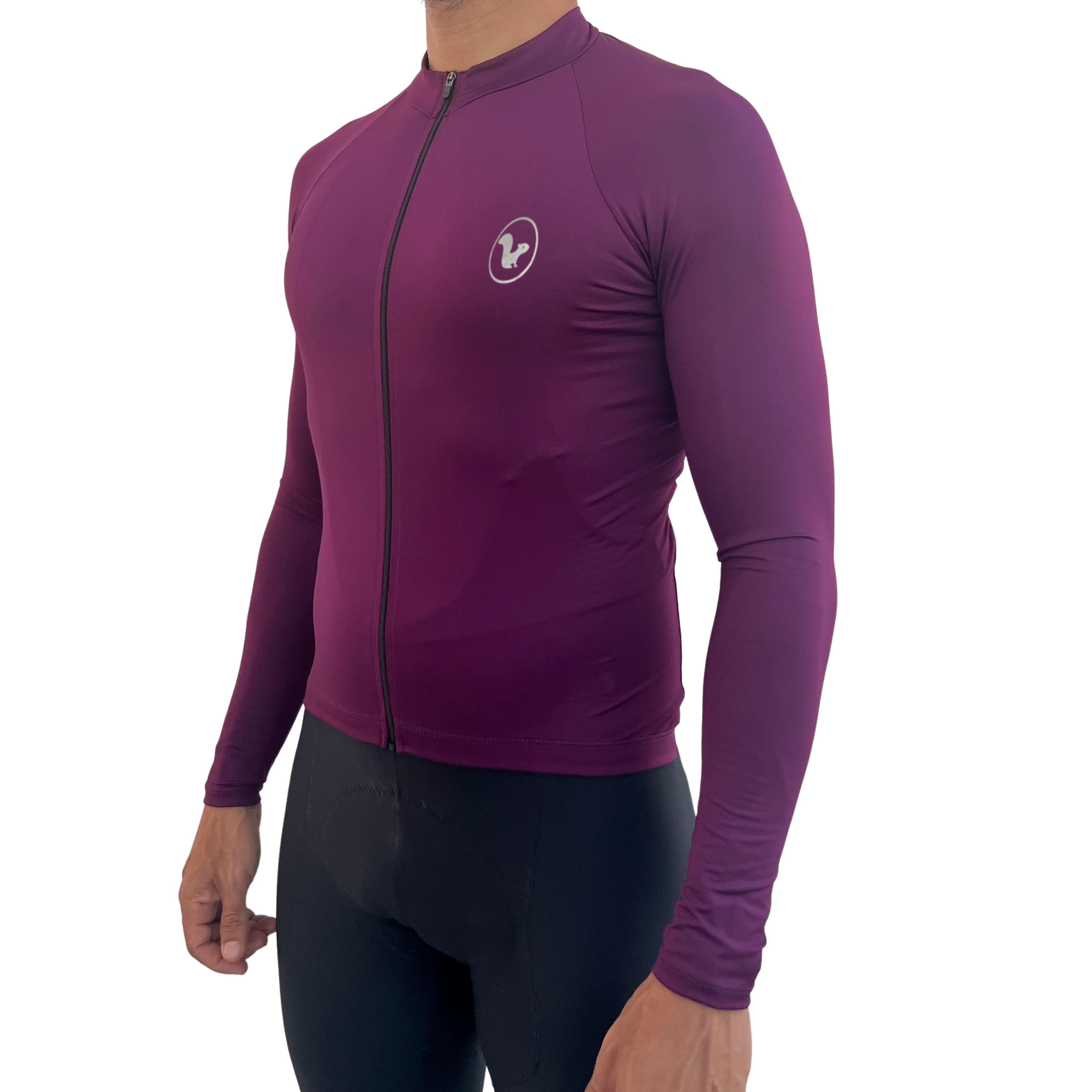 Jersey Basic Manga Larga - Hombre - Morado Oscuro - 2