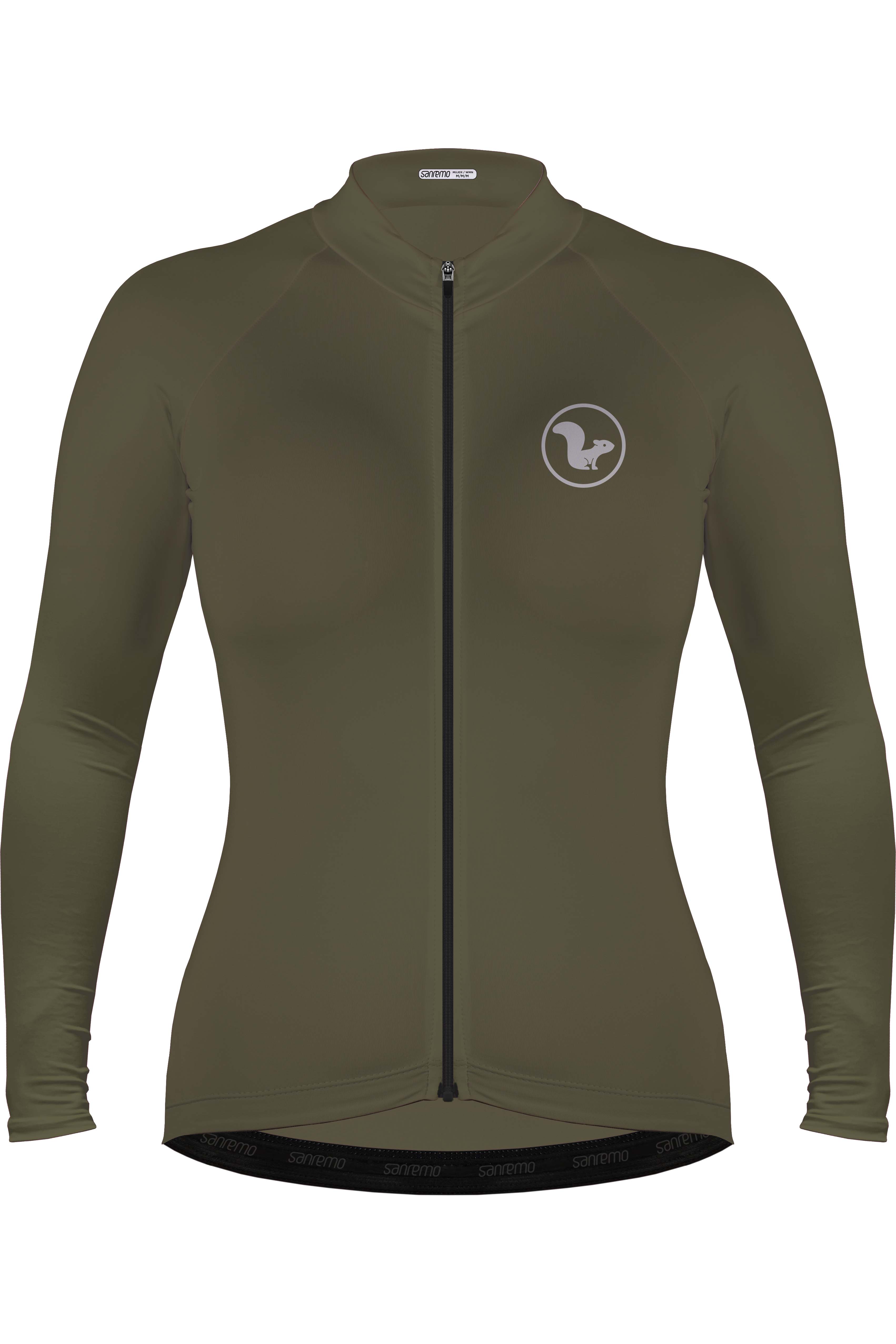 Jersey Basic Manga Larga - Mujer - Verde Militar - 4
