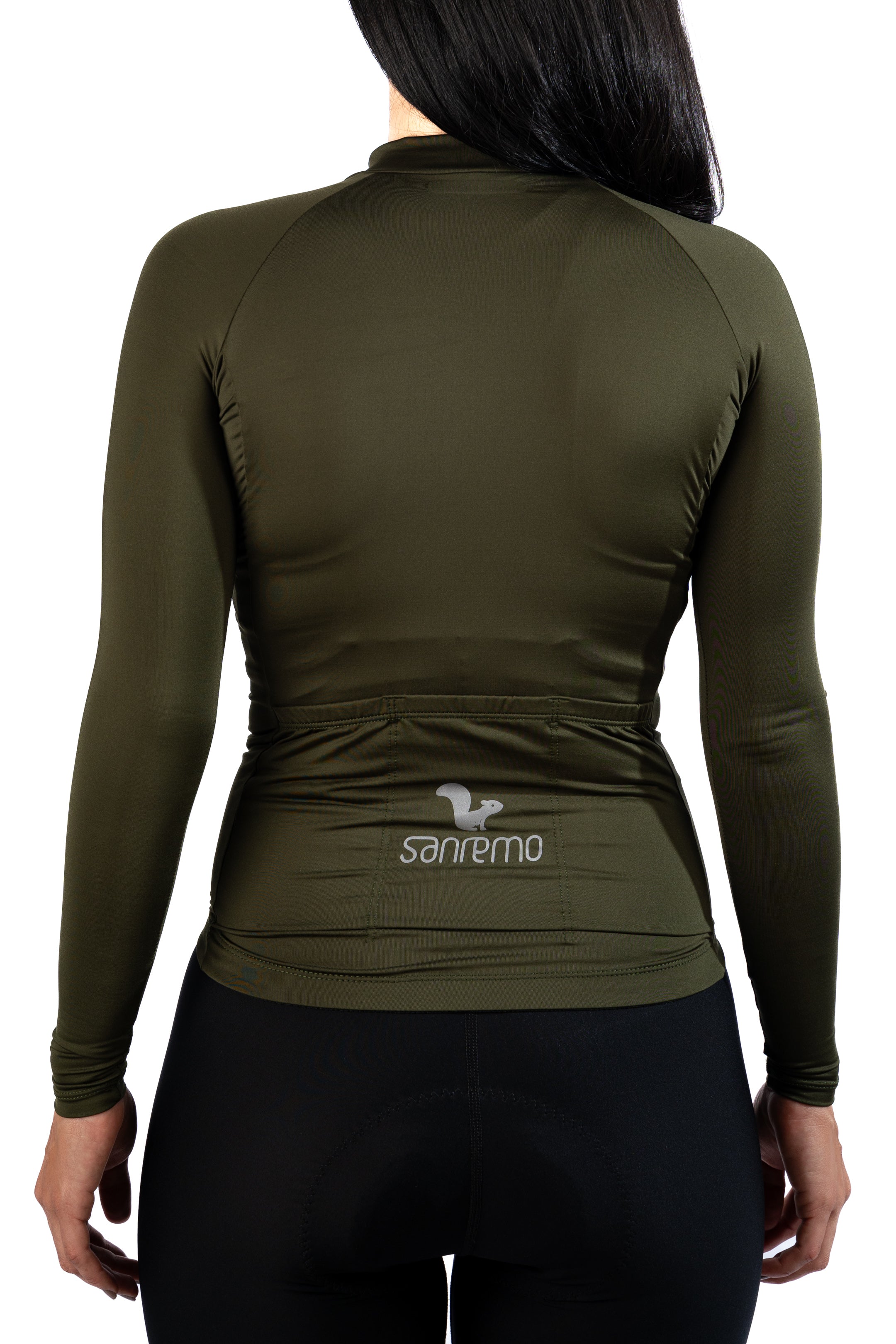 Jersey Basic Manga Larga - Mujer - Verde Militar - 3