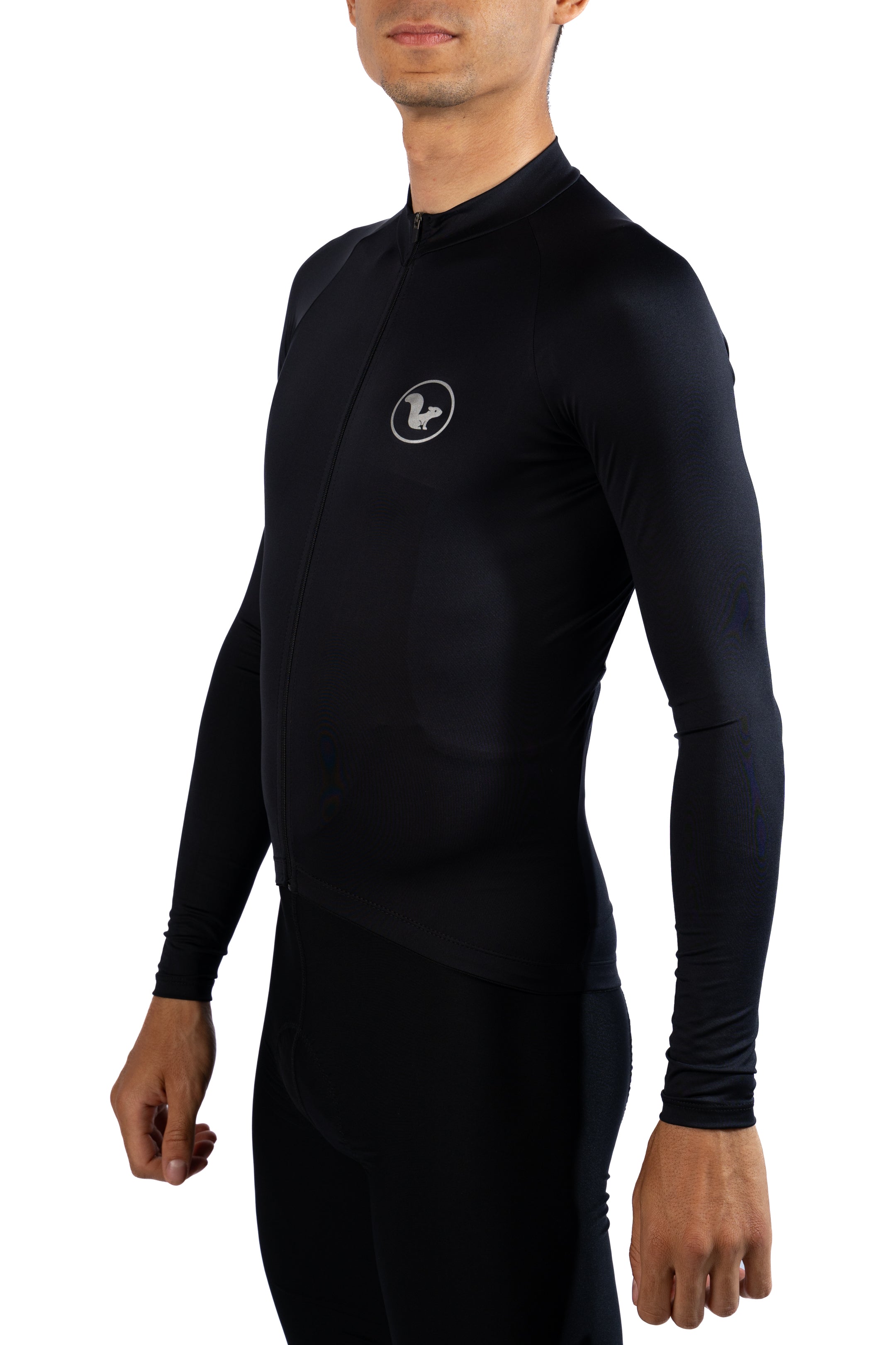 Jersey Basic Manga Larga - Hombre - Negro - vista alternativa