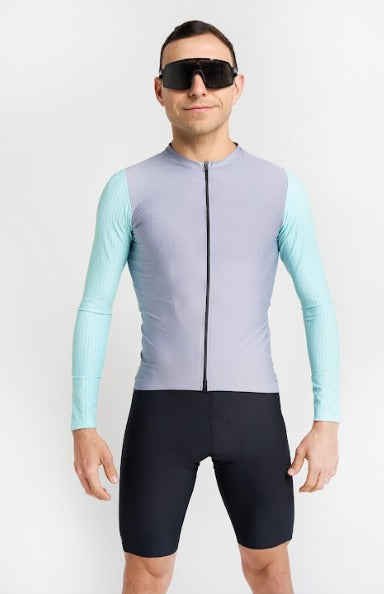 Jersey Corsa Manga Larga Gray - Hombre