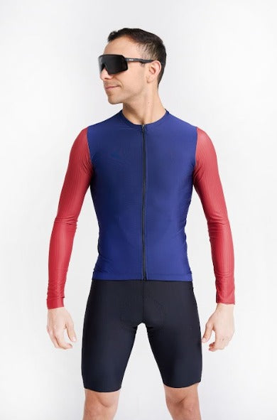 Jersey Corsa Manga Larga Navy - Hombre - vista alternativa