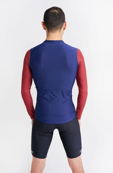 Jersey Corsa Manga Larga Navy - Hombre - 4