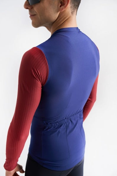 Jersey Corsa Manga Larga Navy - Hombre - 3