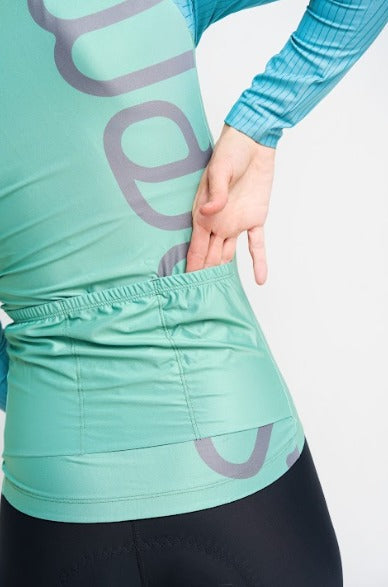 Jersey Corsa Manga Larga Oliva - Mujer - 3