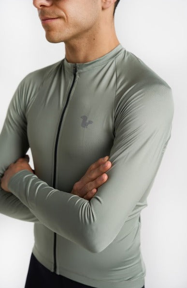 Jersey Basic Manga Larga - Hombre - Oliva - 2