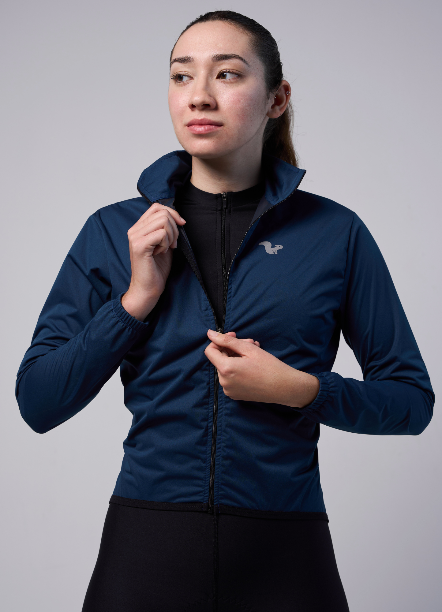 Chamarra Impermeable Navy - Mujer